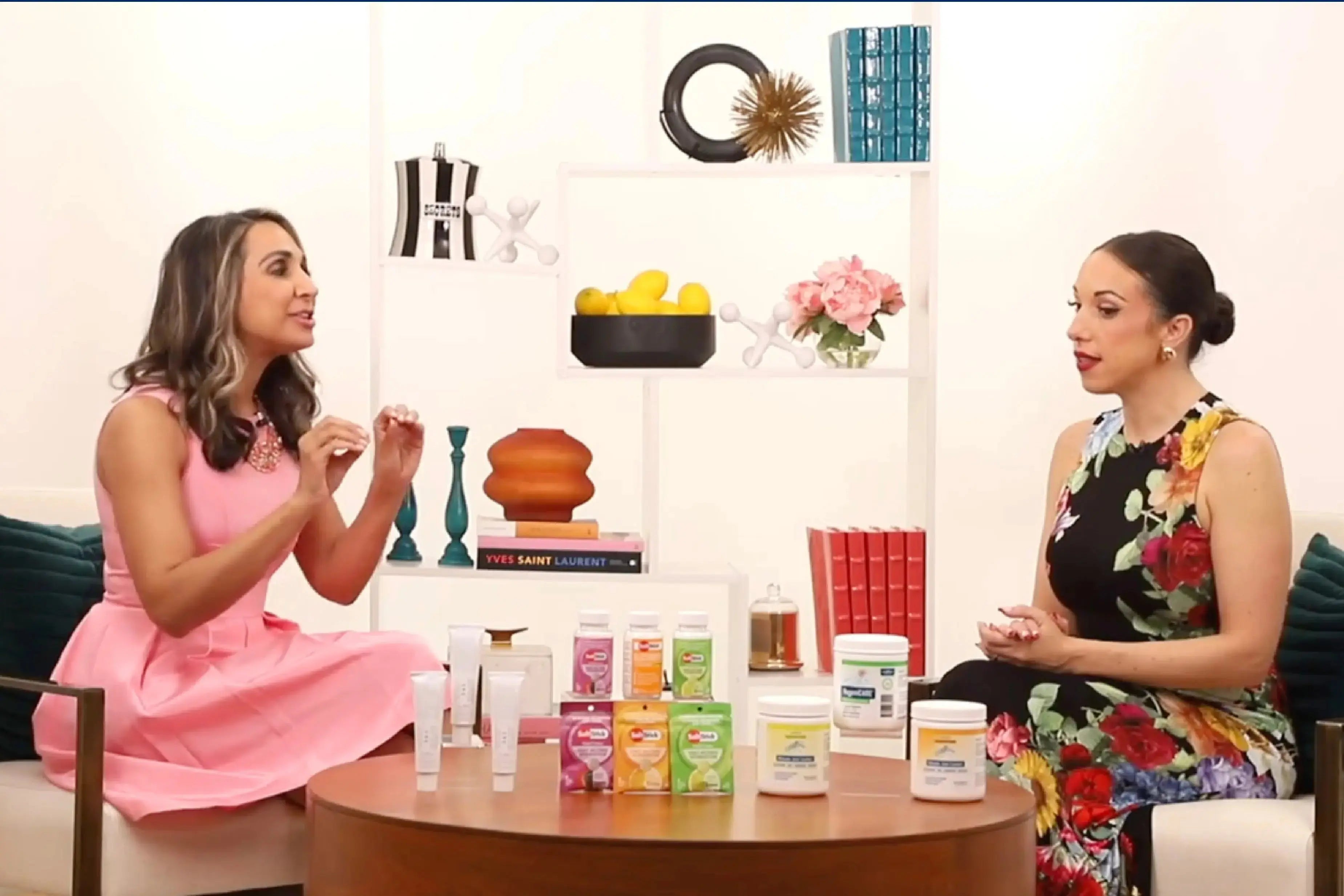 Reporter presenting a news segment about Univera RegeniCARE® products.