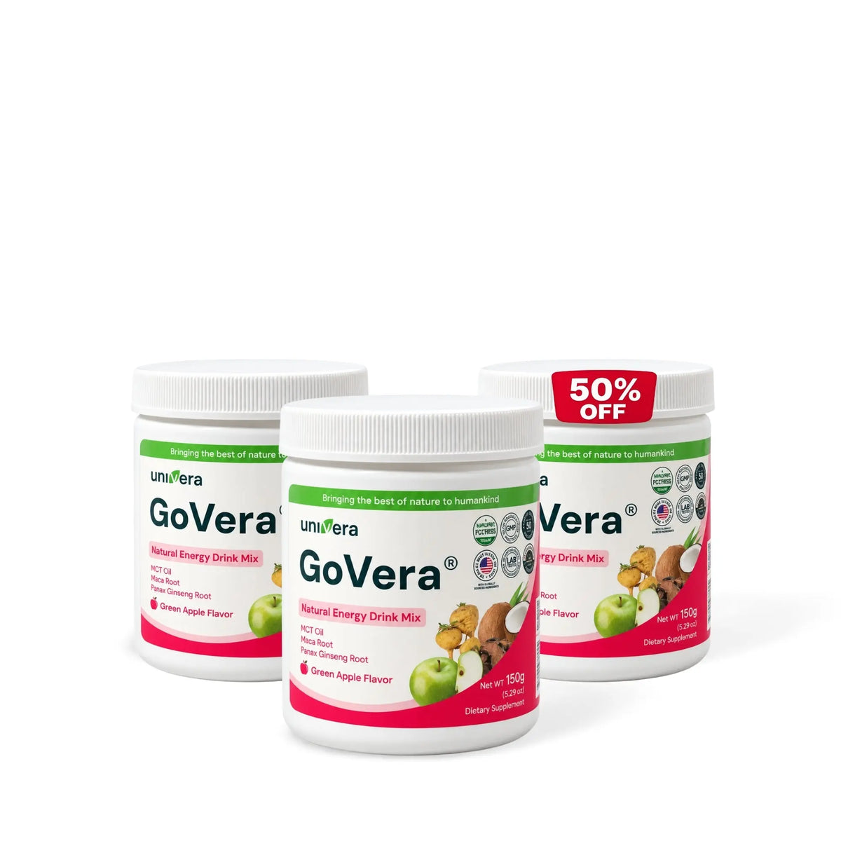 GoVera Apple – Natural Energy Drink Mix