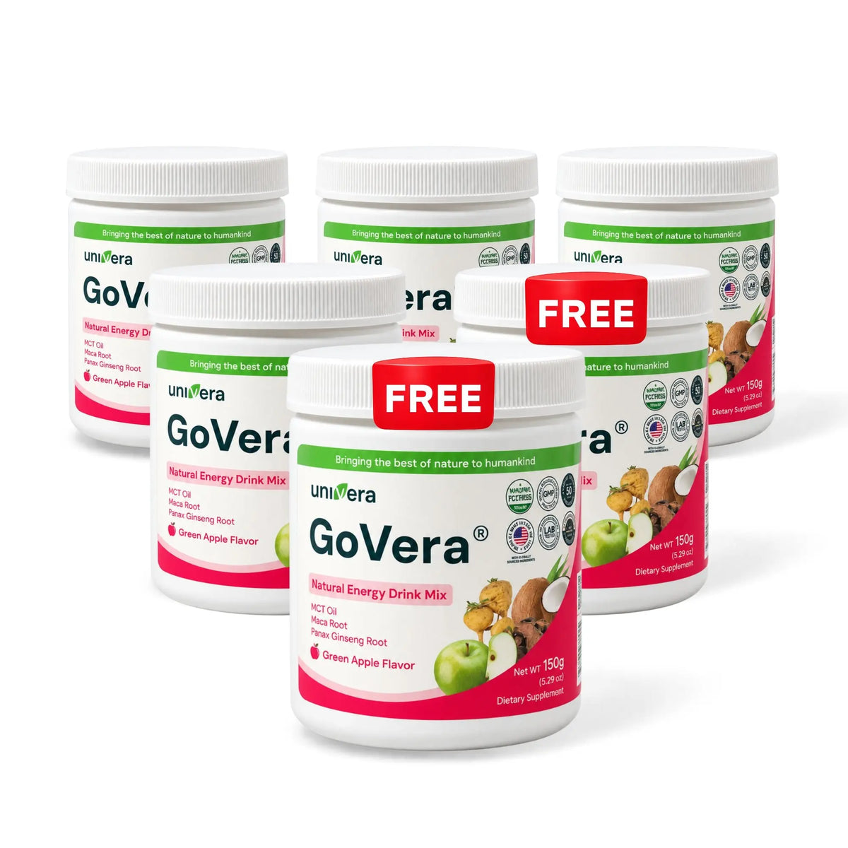 GoVera Apple – Natural Energy Drink Mix