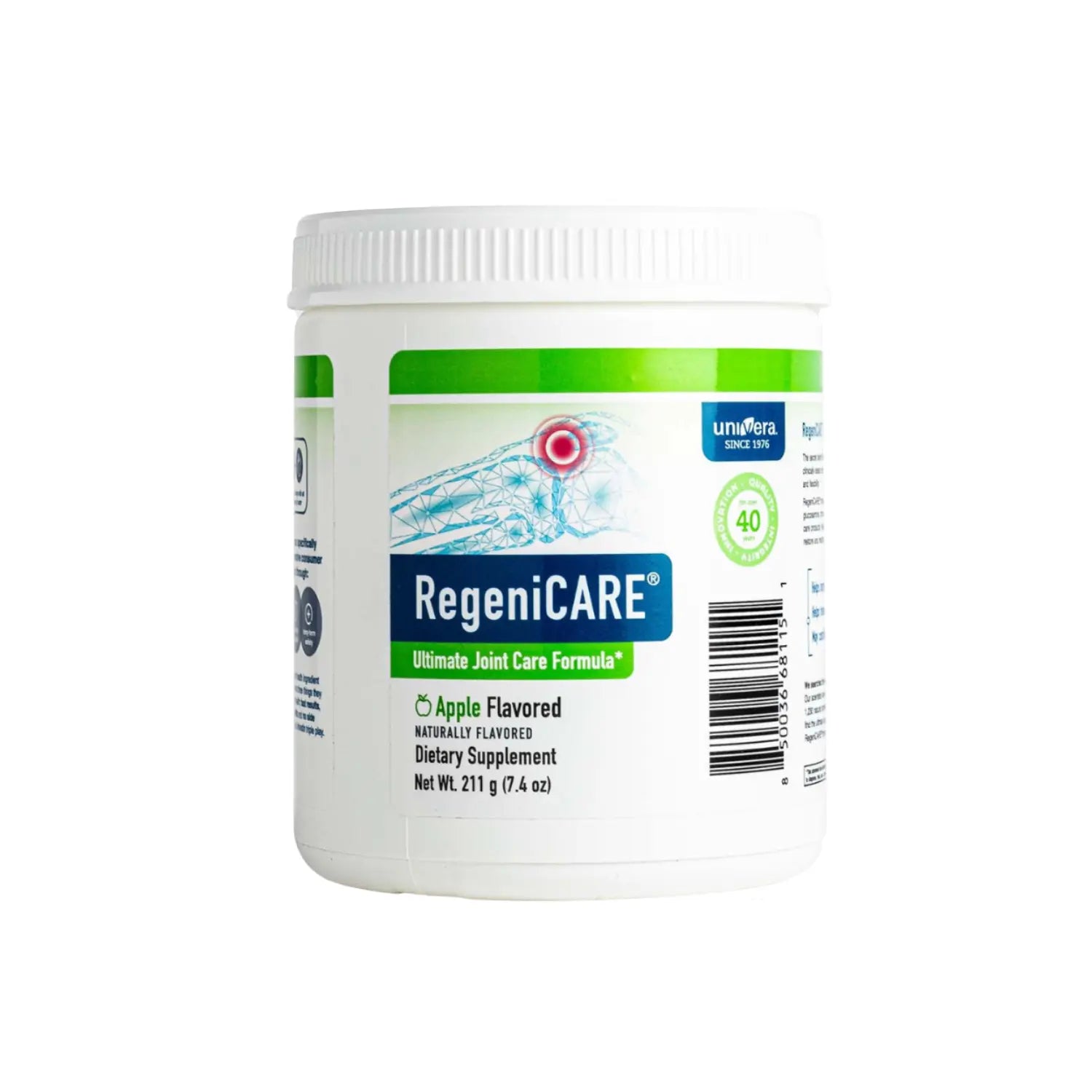 RegeniCARE supplement container on a white background