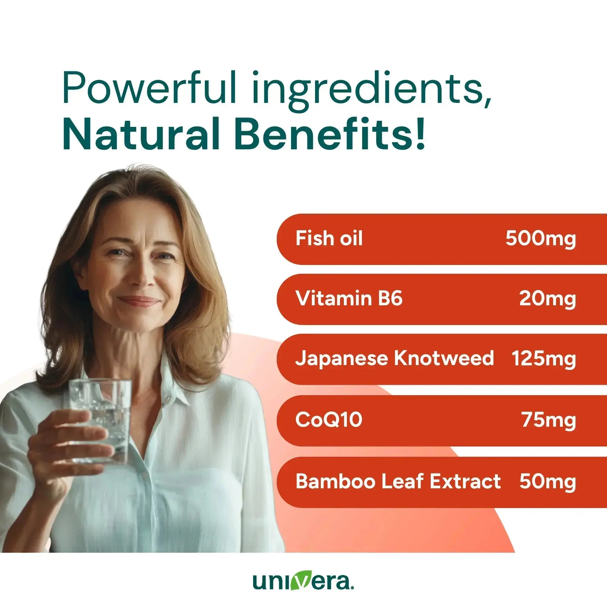 Rhythmatix by Univera listing off the active ingredients