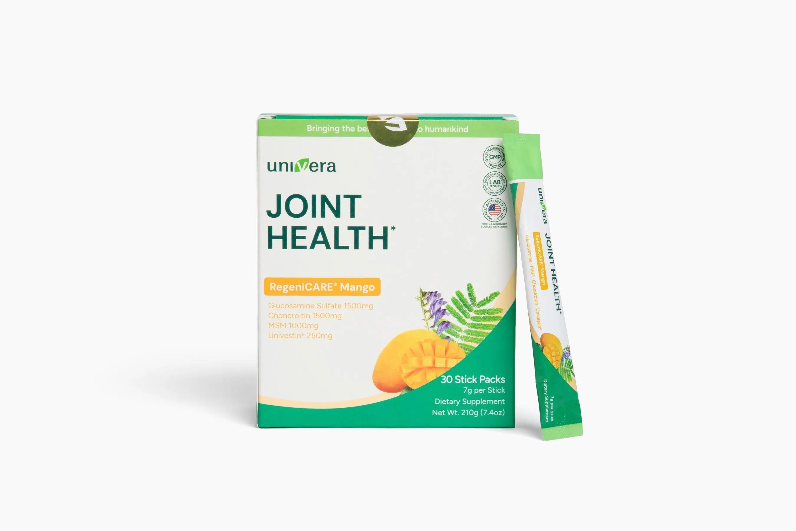 RegeniCARE® joint support supplement packaging displayed on a clean white background.