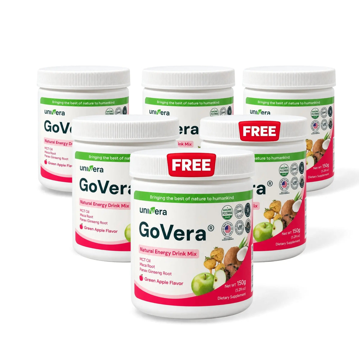 GoVera Apple – Natural Energy Drink Mix