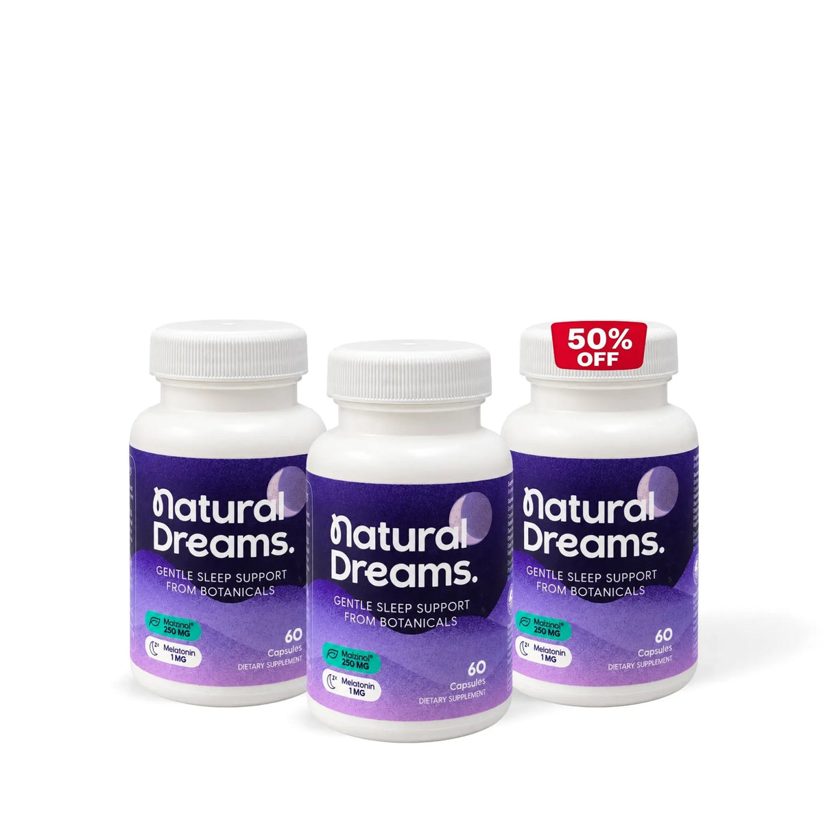 Natural Dreams 1mg Melatonin – Deep Sleep Support