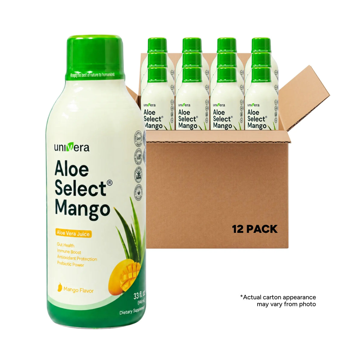 Aloe Select Mango - Gut Health Support – 12 Pack
