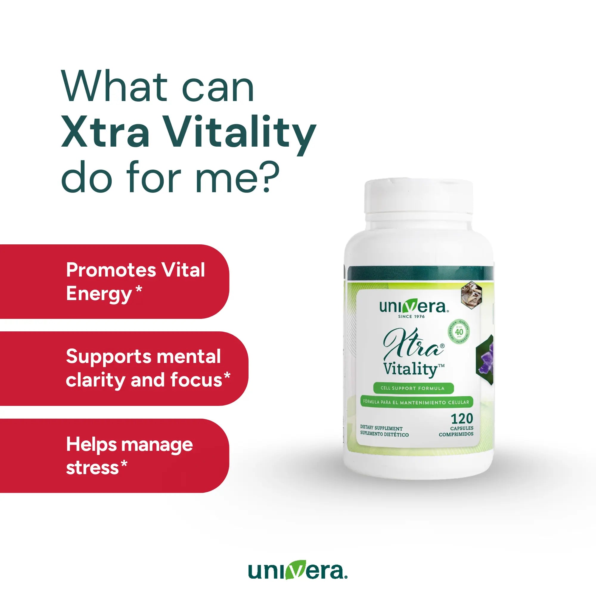 Xtra® Vitality™ - Energy Support Univera USA