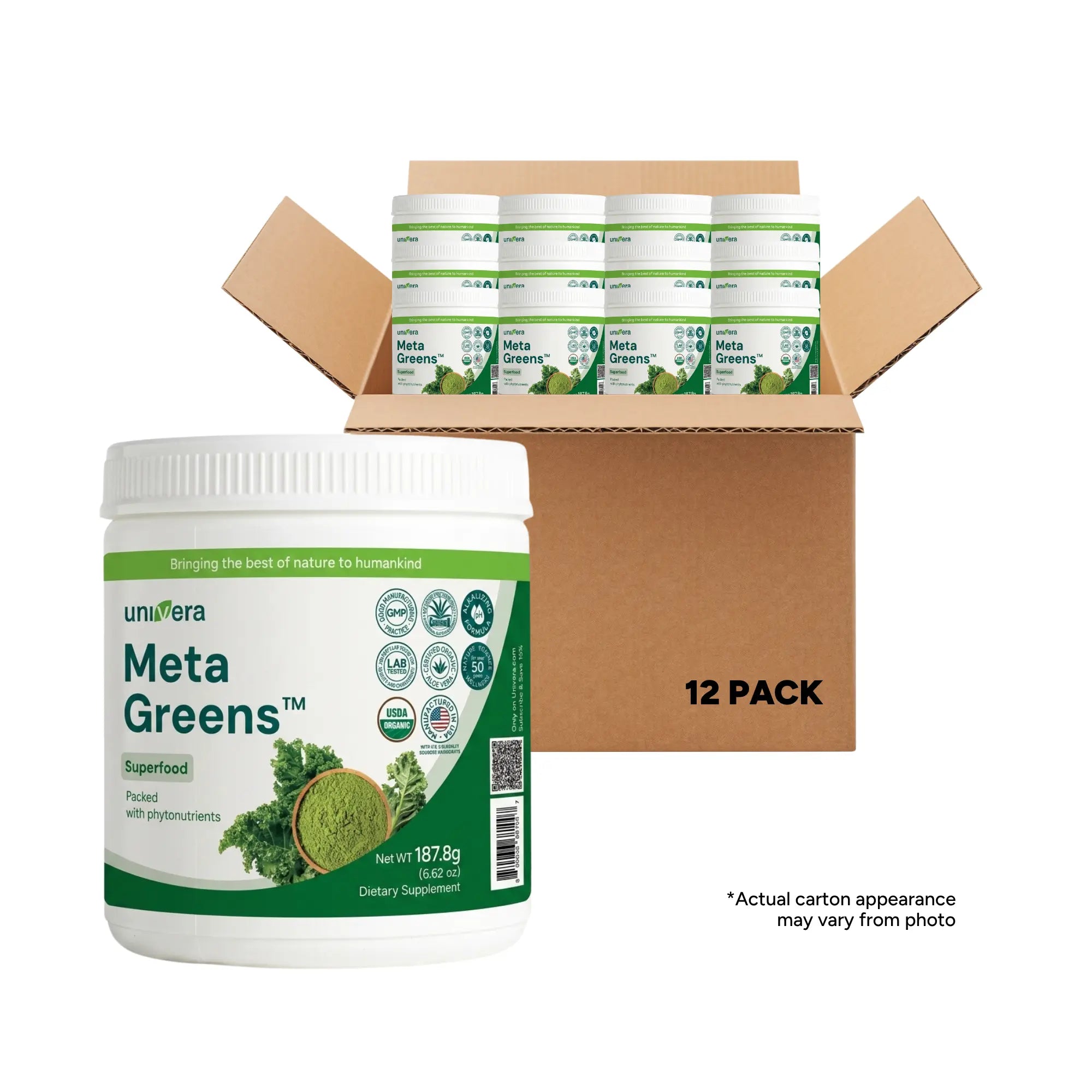 MetaGreens Organic Greens Superfood – 12 Pack
