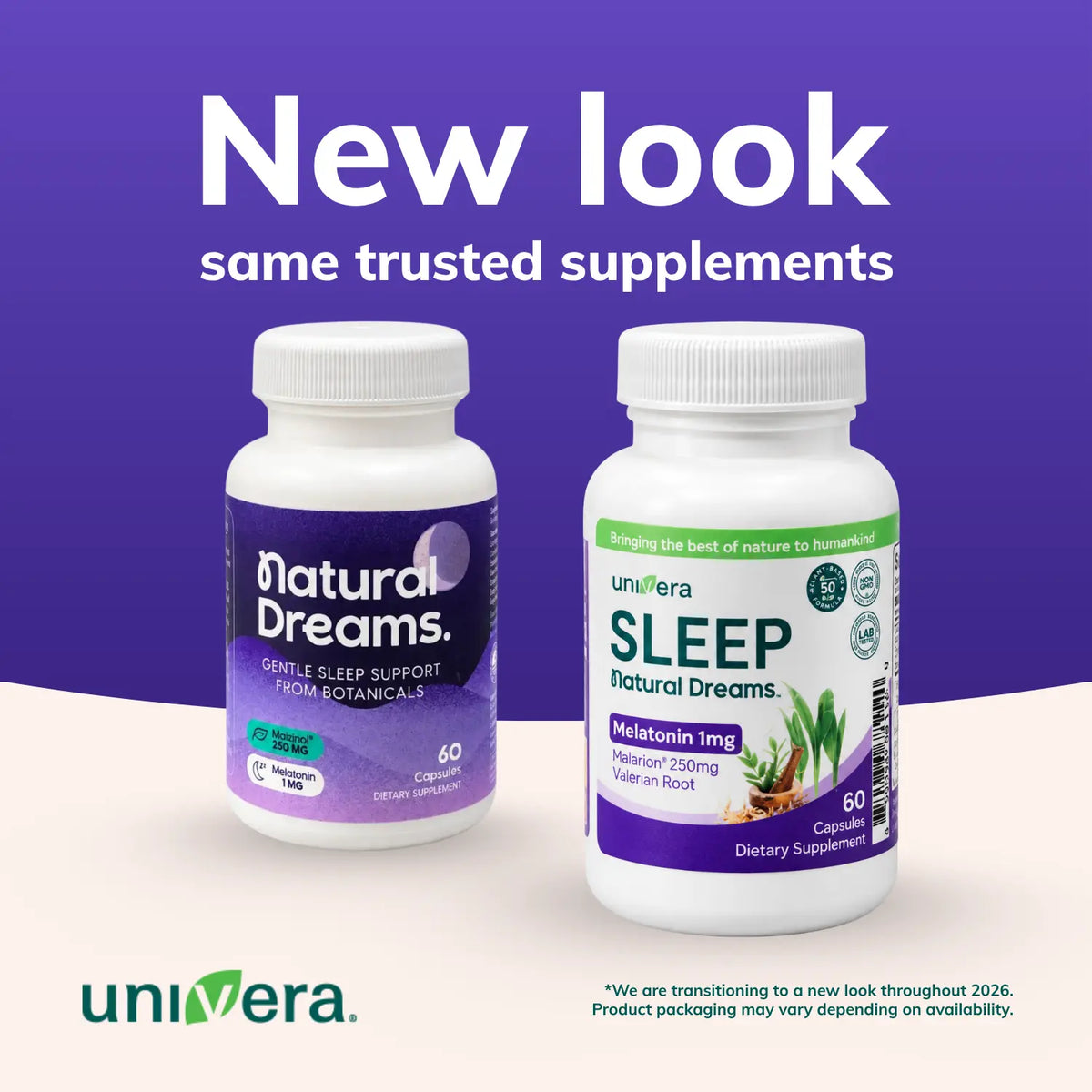 Natural Dreams 1mg Melatonin – Deep Sleep Support