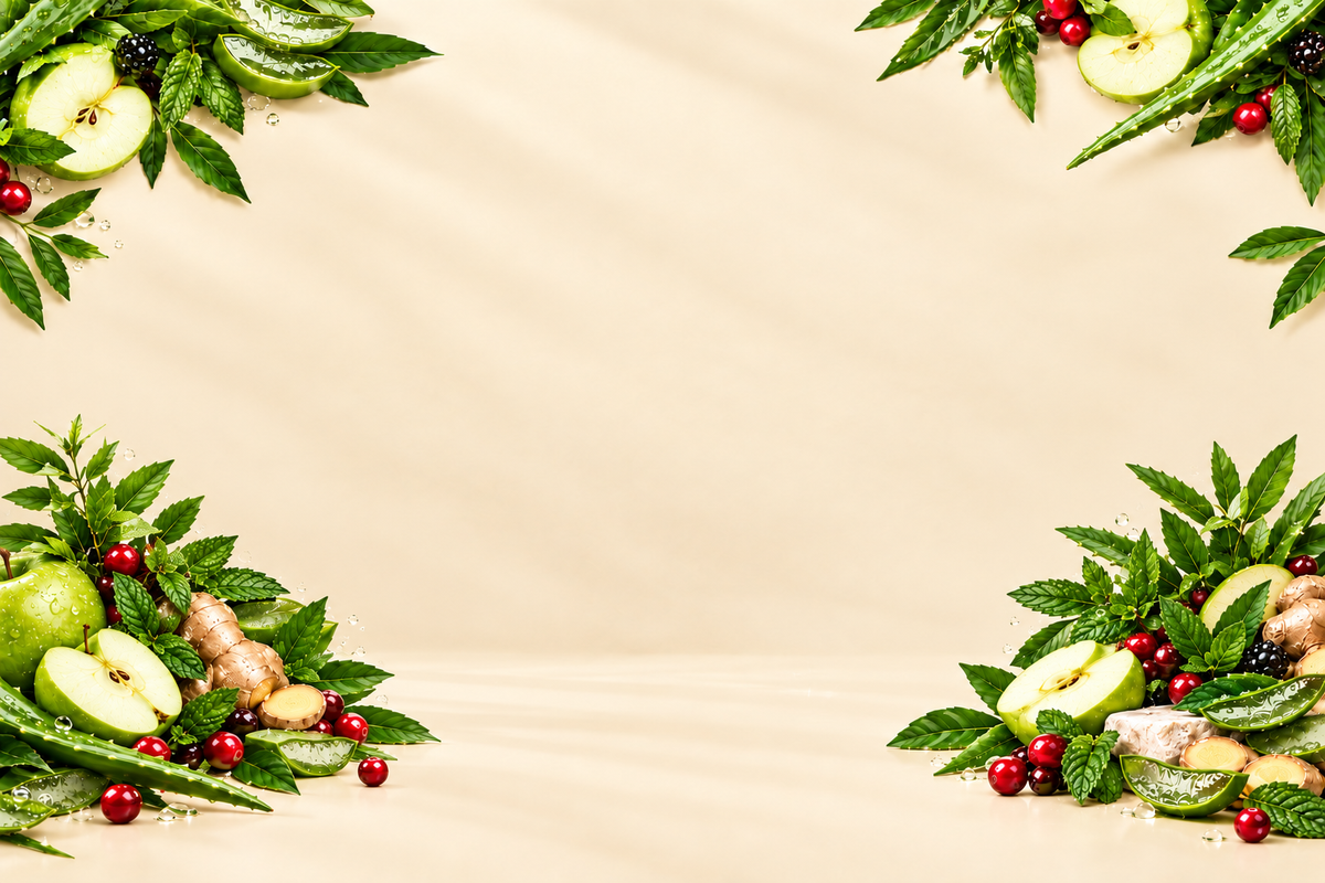 Energy collection banner with corner decorations