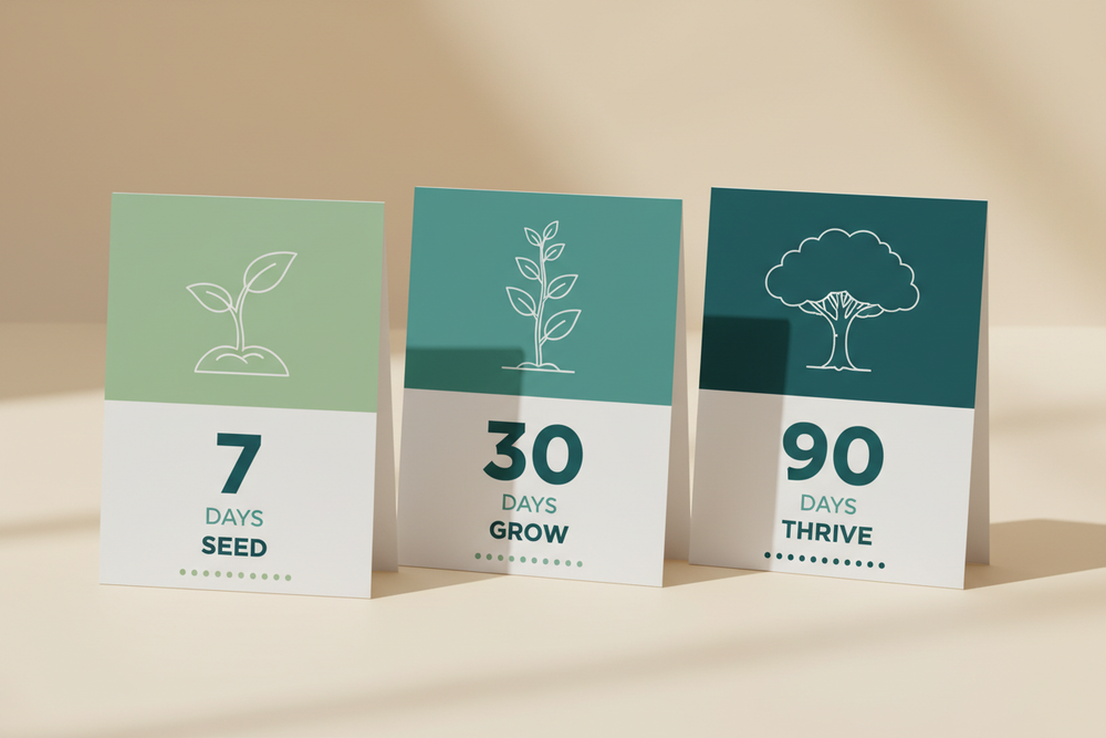 Standing Calendar Cards – Seed Grow Thrive