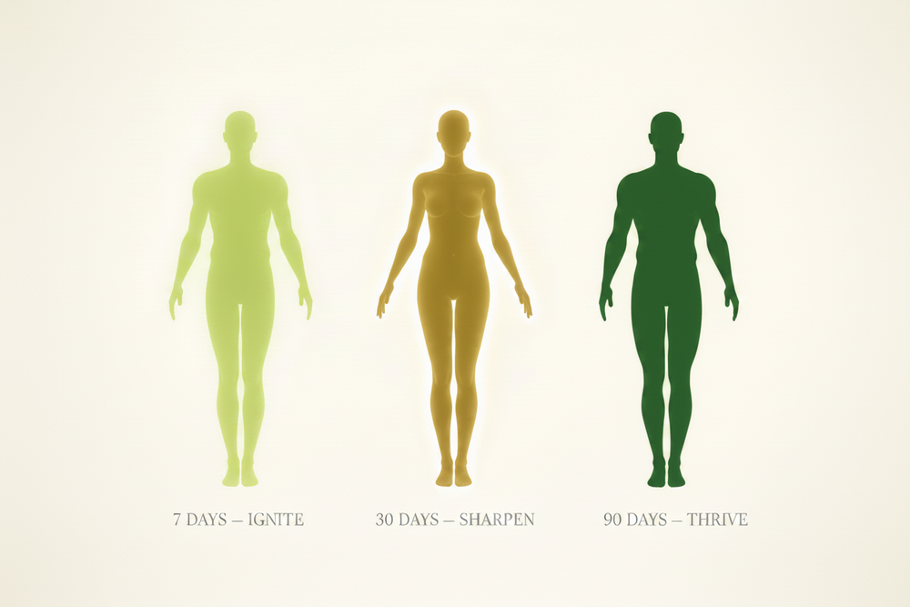 Xperia Concentrate Journey Timeline - Flat Silhouettes